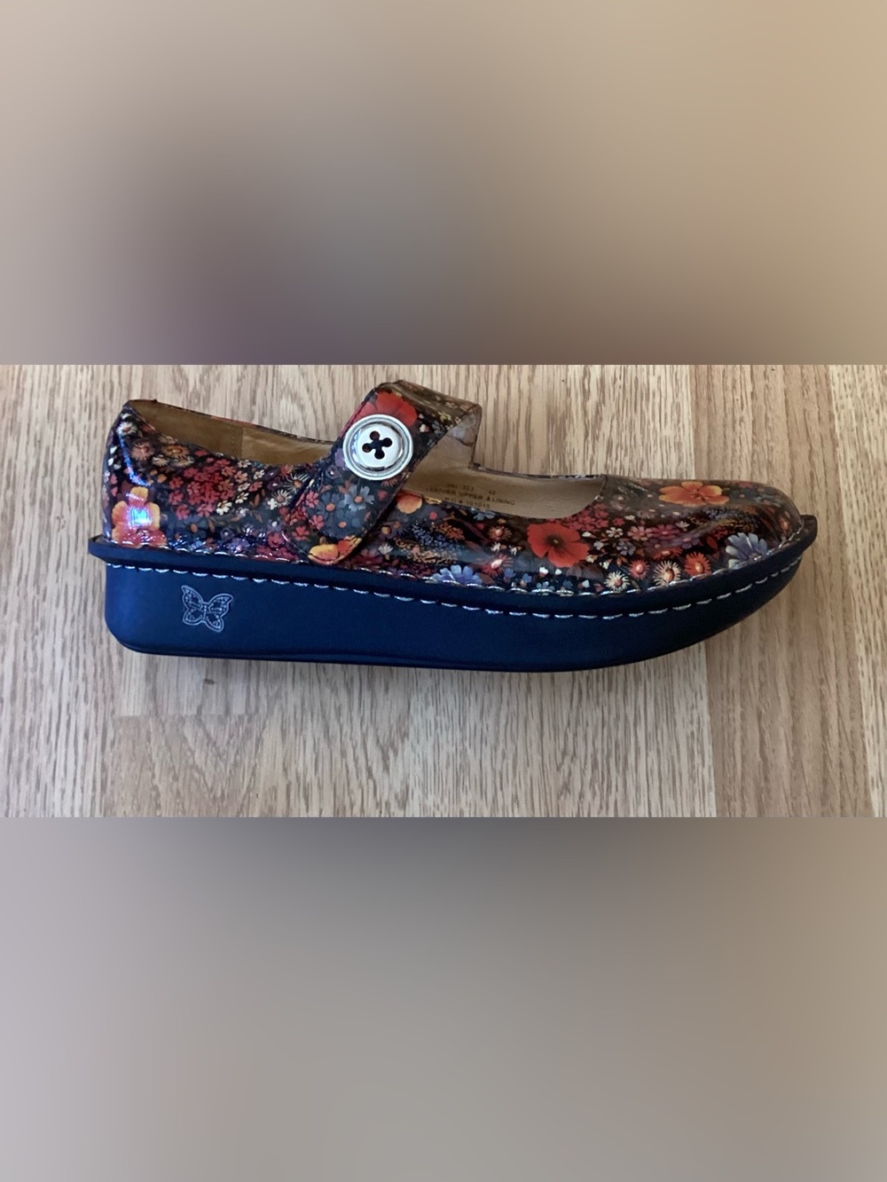 Alegria Women’s Mary Jane Floral Shoes - EU Size 42, US Size 9.5-10 - Picture 8 of 9